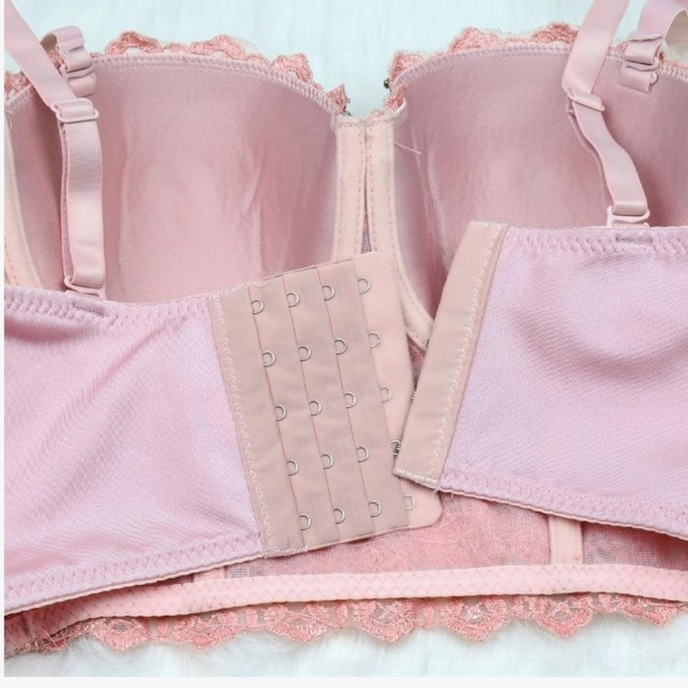 🔥 Pink Bling Ellacci Rhinestone corset - Picture 6 of 6